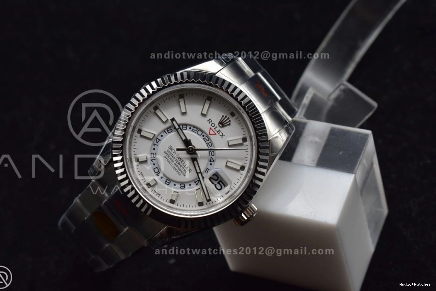 Dial SS 1114 White Skydweller Bracelet Edition Effortless SS on Noob A23J Best Oyster 0121